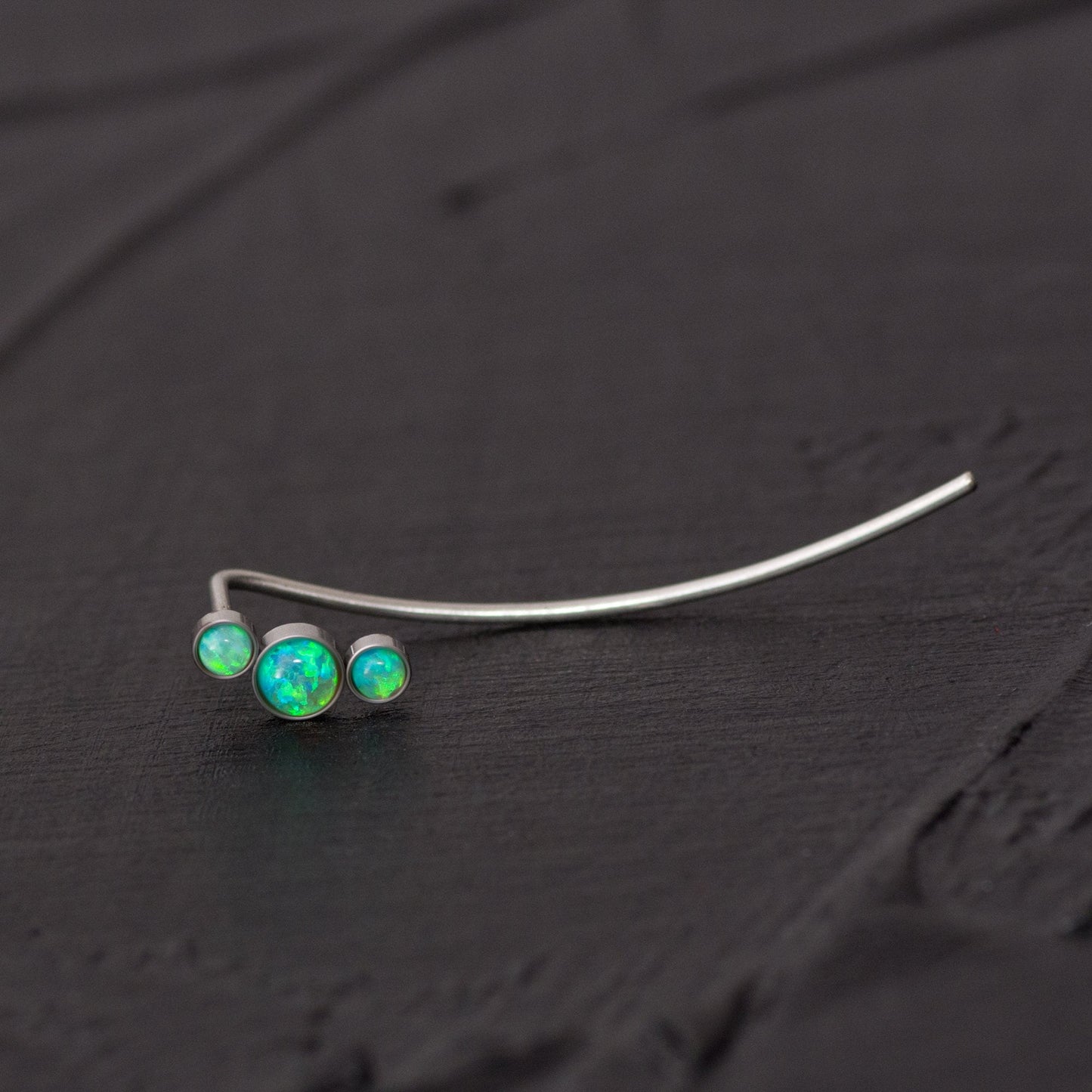 Ear Pin Earrings Surgical Steel - TitaniumFashion