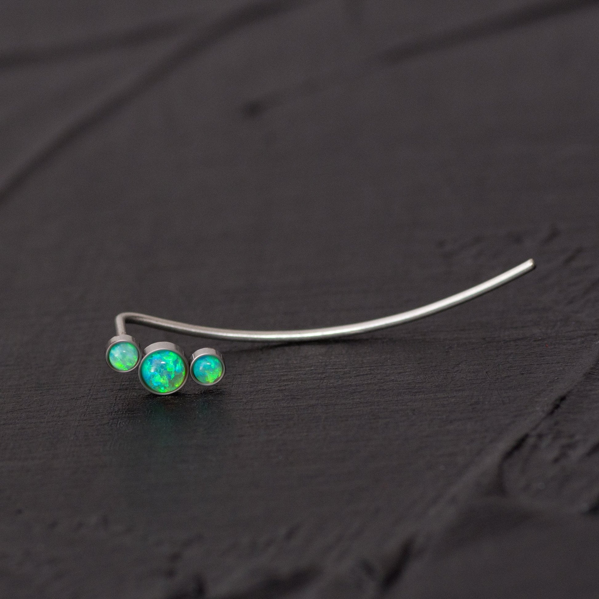 Ear Pin Earrings Surgical Steel - TitaniumFashion