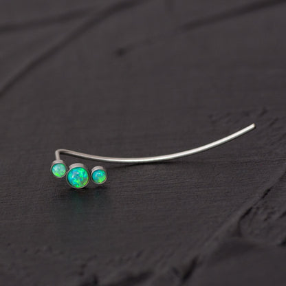 Ear Pin Earrings Surgical Steel - TitaniumFashion