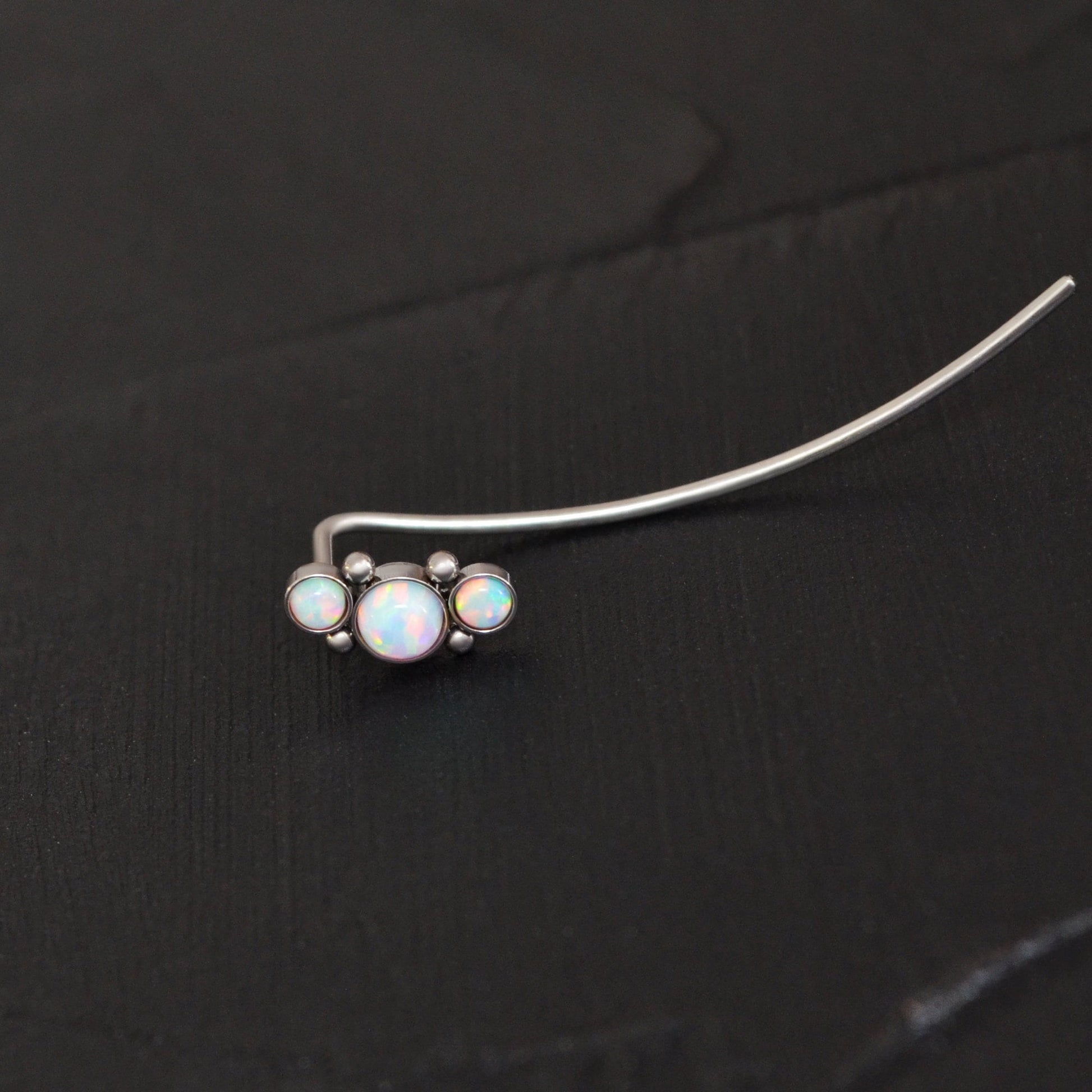 Up The Ear Earrings Surgical Steel - TitaniumFashion