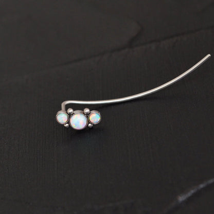 Up The Ear Earrings Surgical Steel - TitaniumFashion