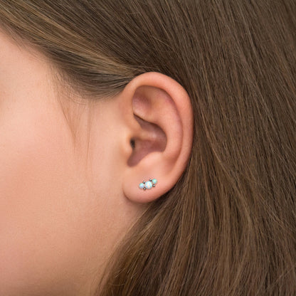 Up The Ear Earrings Surgical Steel - TitaniumFashion