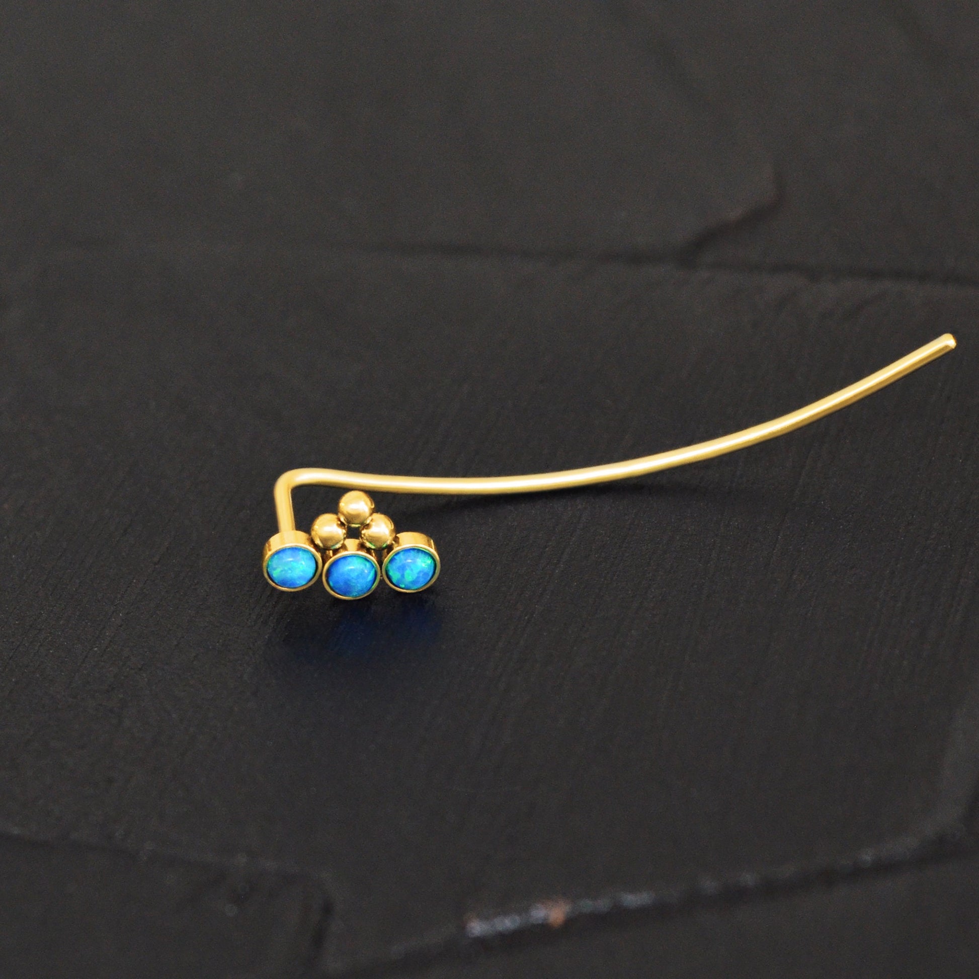 Up The Ear Earrings Surgical Steel - TitaniumFashion