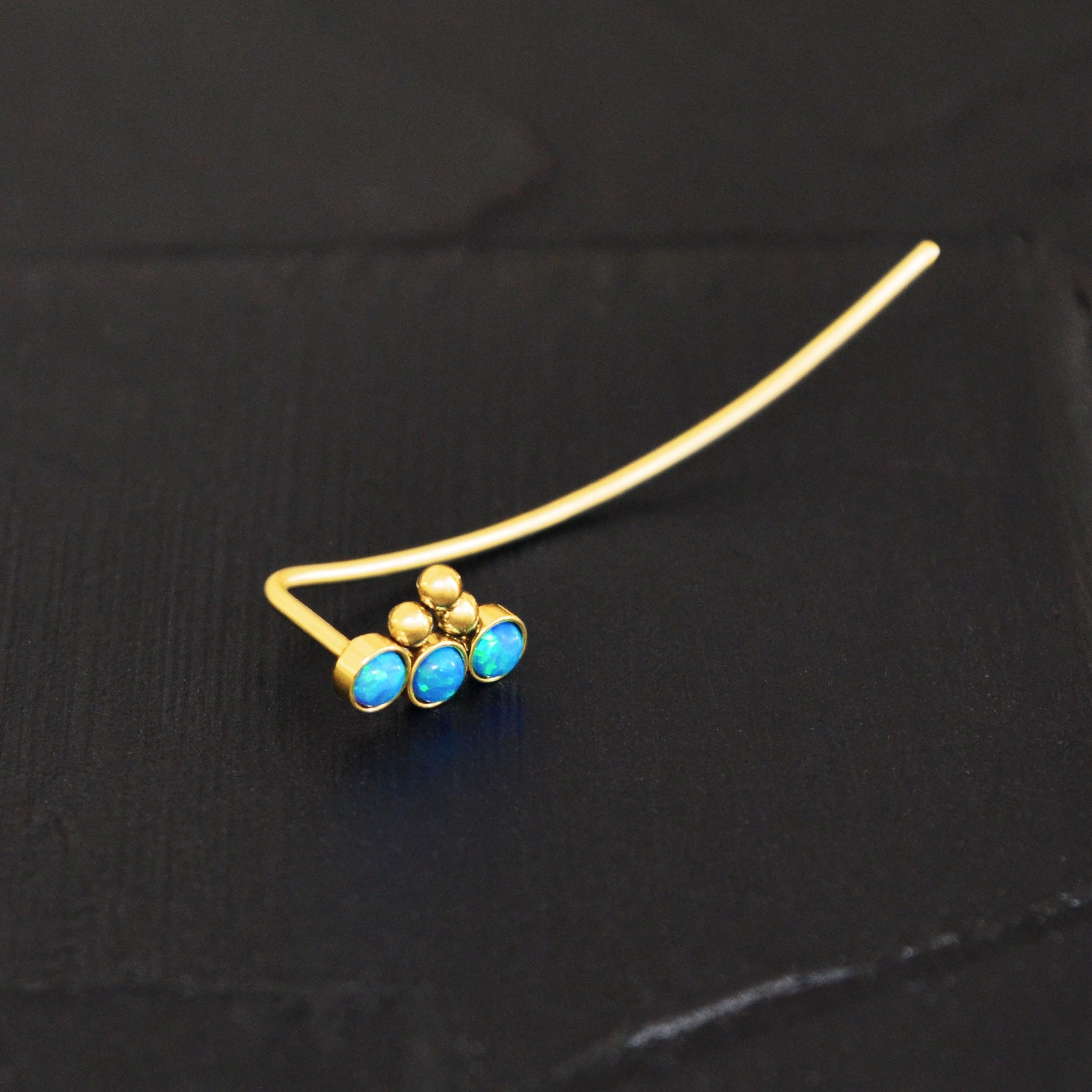 Up The Ear Earrings Surgical Steel - TitaniumFashion