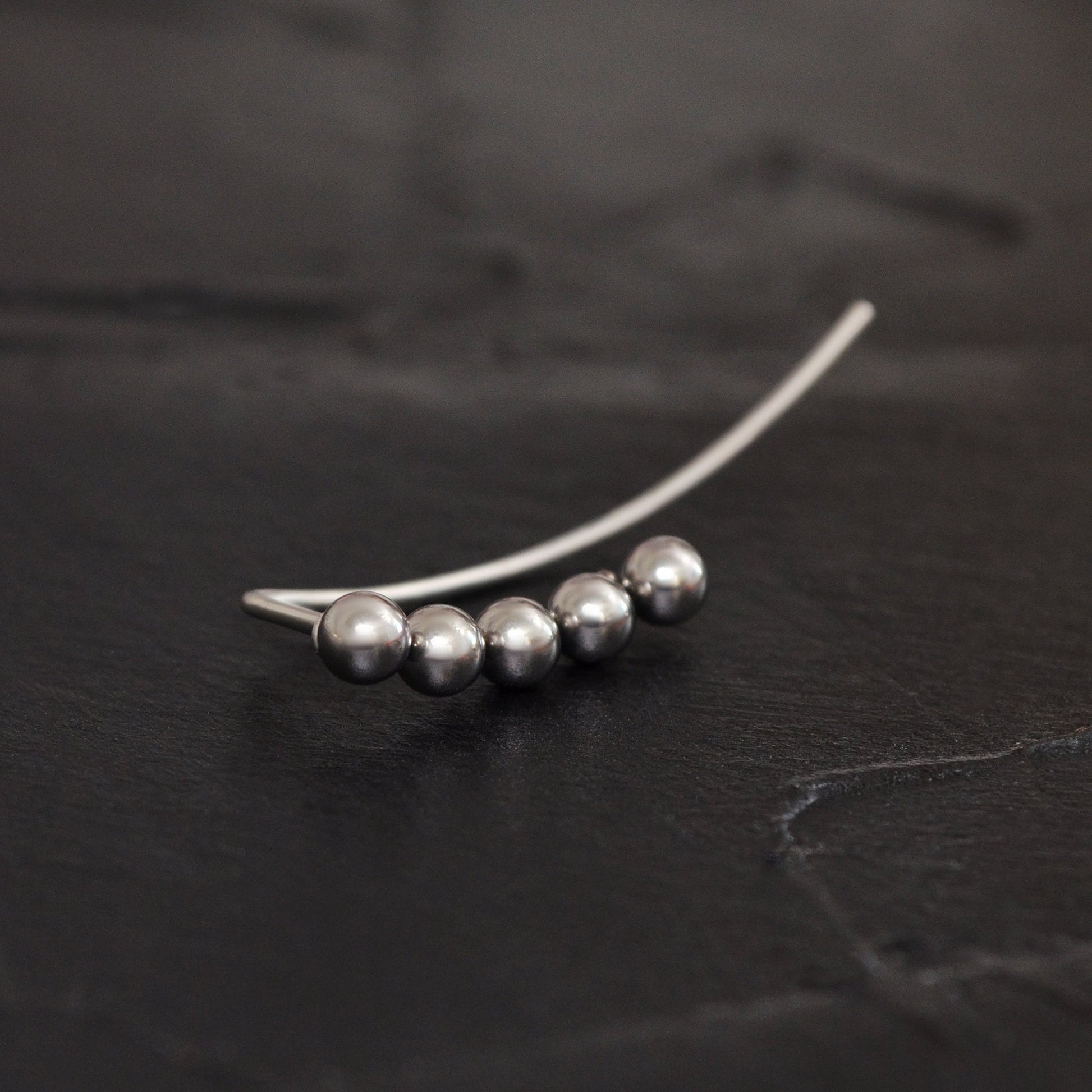 Climber Earrings Surgical Steel - TitaniumFashion