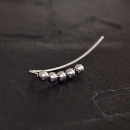 Climber Earrings Surgical Steel - TitaniumFashion