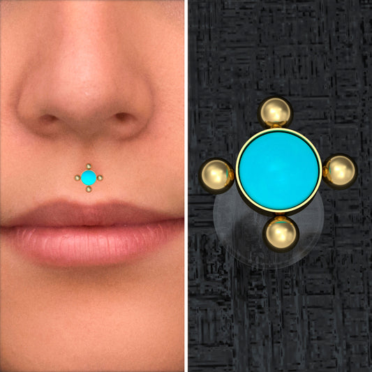 Bioflex Medusa Lip Piercing - TitaniumFashion