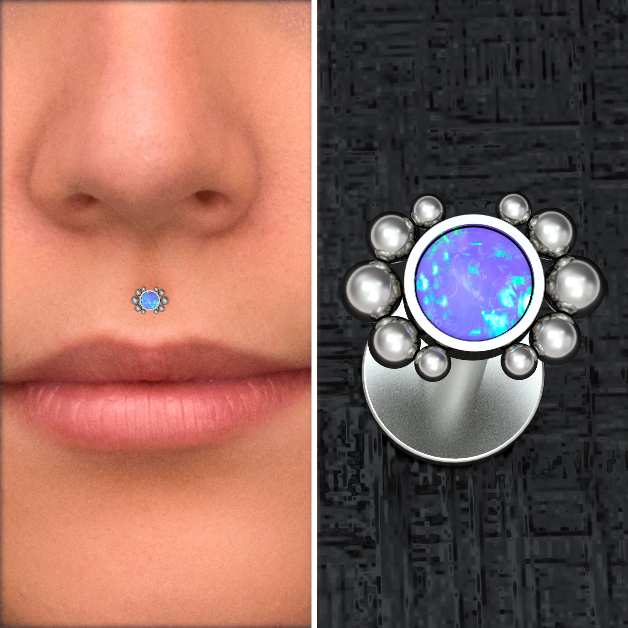 Titanium Medusa Lip Piercing TitaniumFashion