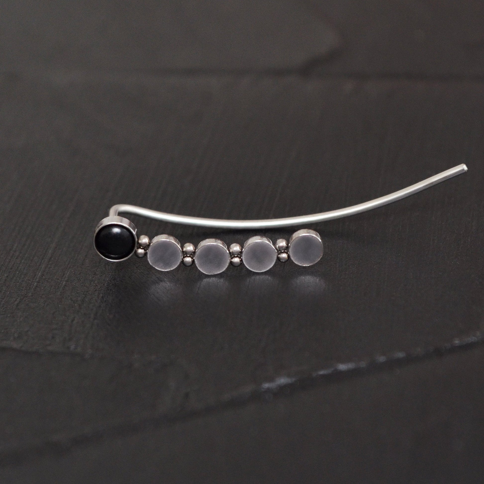 Up The Ear Earrings Surgical Steel - TitaniumFashion