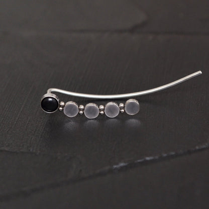 Up The Ear Earrings Surgical Steel - TitaniumFashion