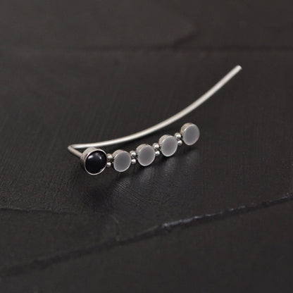 Up The Ear Earrings Surgical Steel - TitaniumFashion