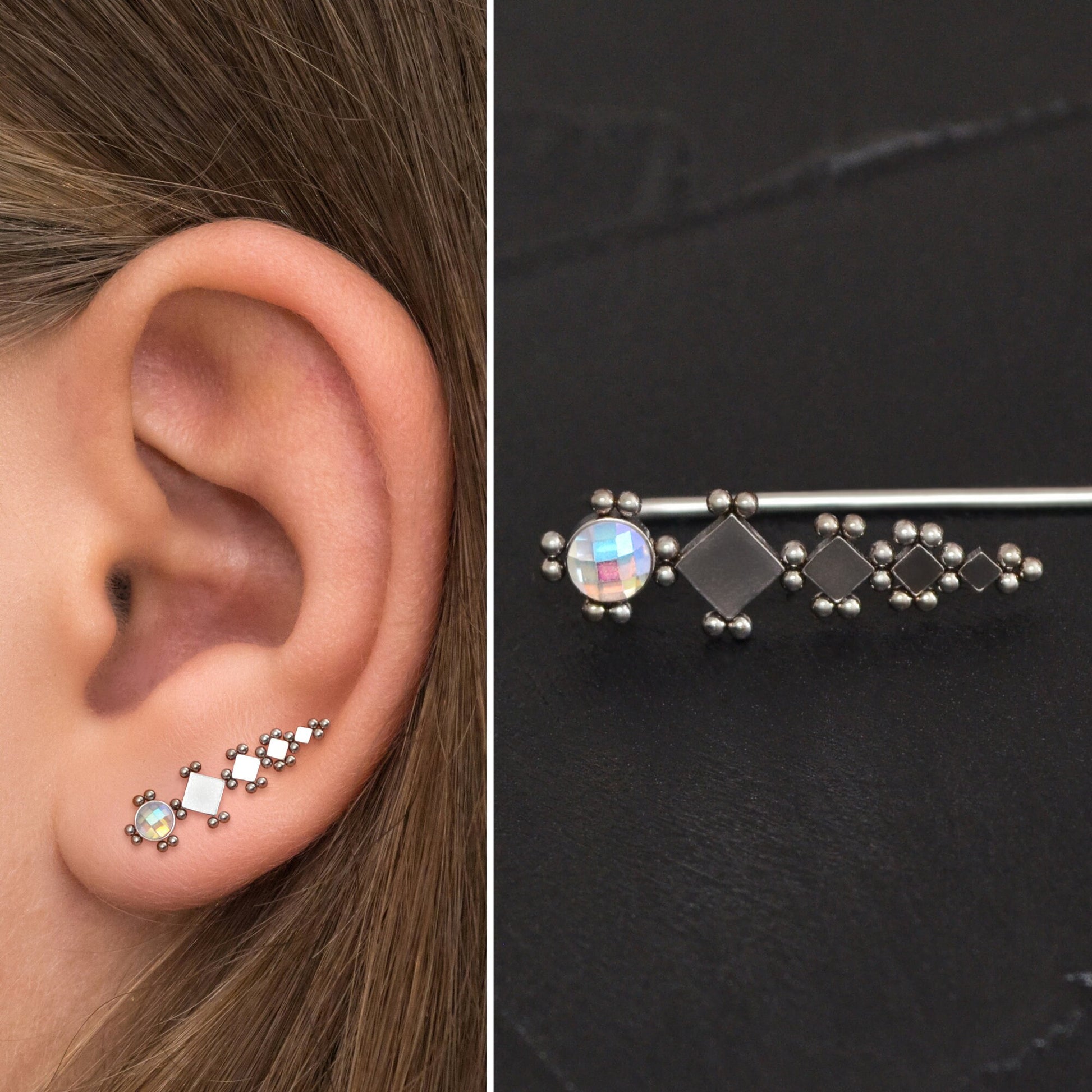 Surgical Steel Ear Crawler Earrings - TitaniumFashion