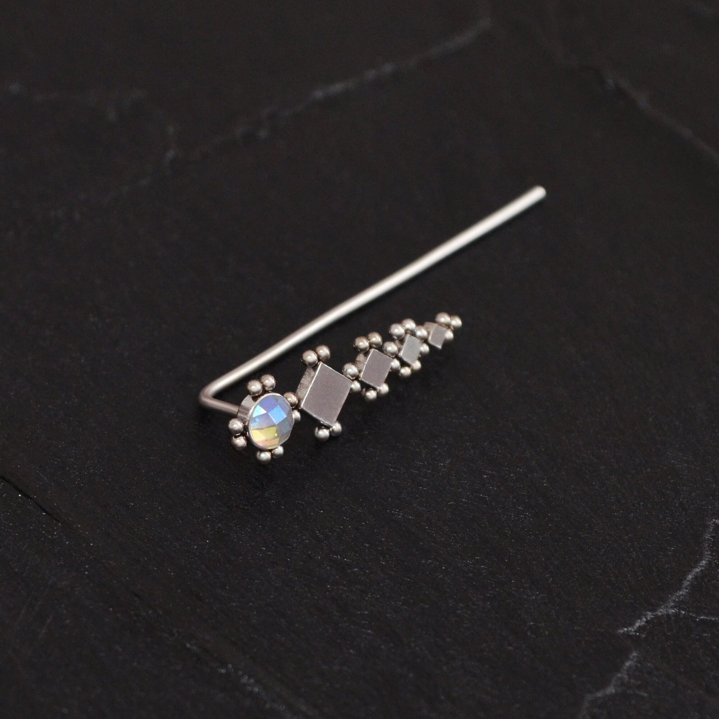 Surgical Steel Ear Crawler Earrings - TitaniumFashion