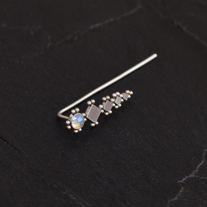 Surgical Steel Ear Crawler Earrings - TitaniumFashion