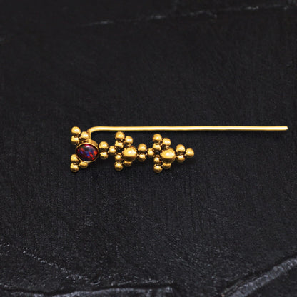 Ear Pin Earrings Surgical Steel - TitaniumFashion