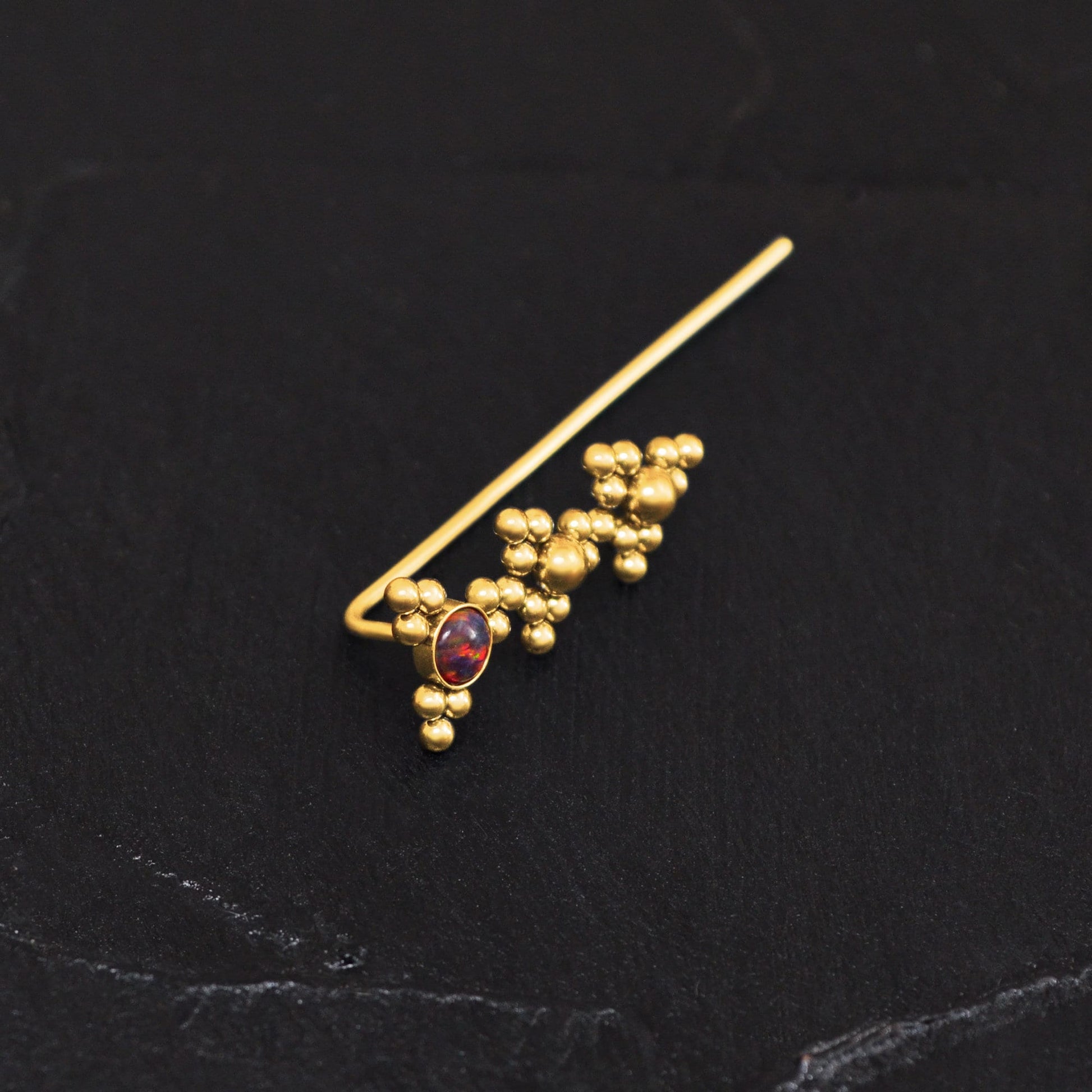Ear Pin Earrings Surgical Steel - TitaniumFashion
