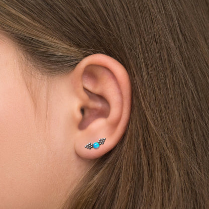 Climbing Earrings Surgical Steel - TitaniumFashion