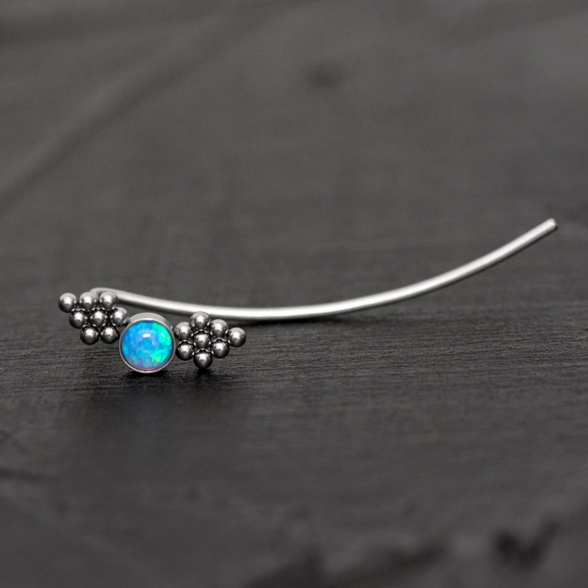 Climbing Earrings Surgical Steel - TitaniumFashion