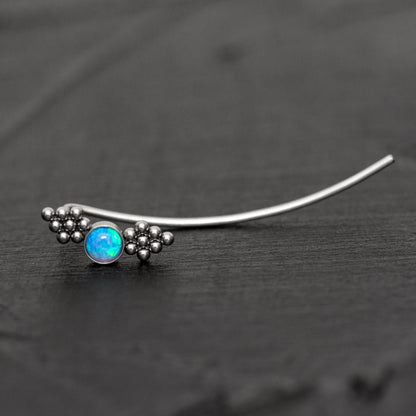 Climbing Earrings Surgical Steel - TitaniumFashion