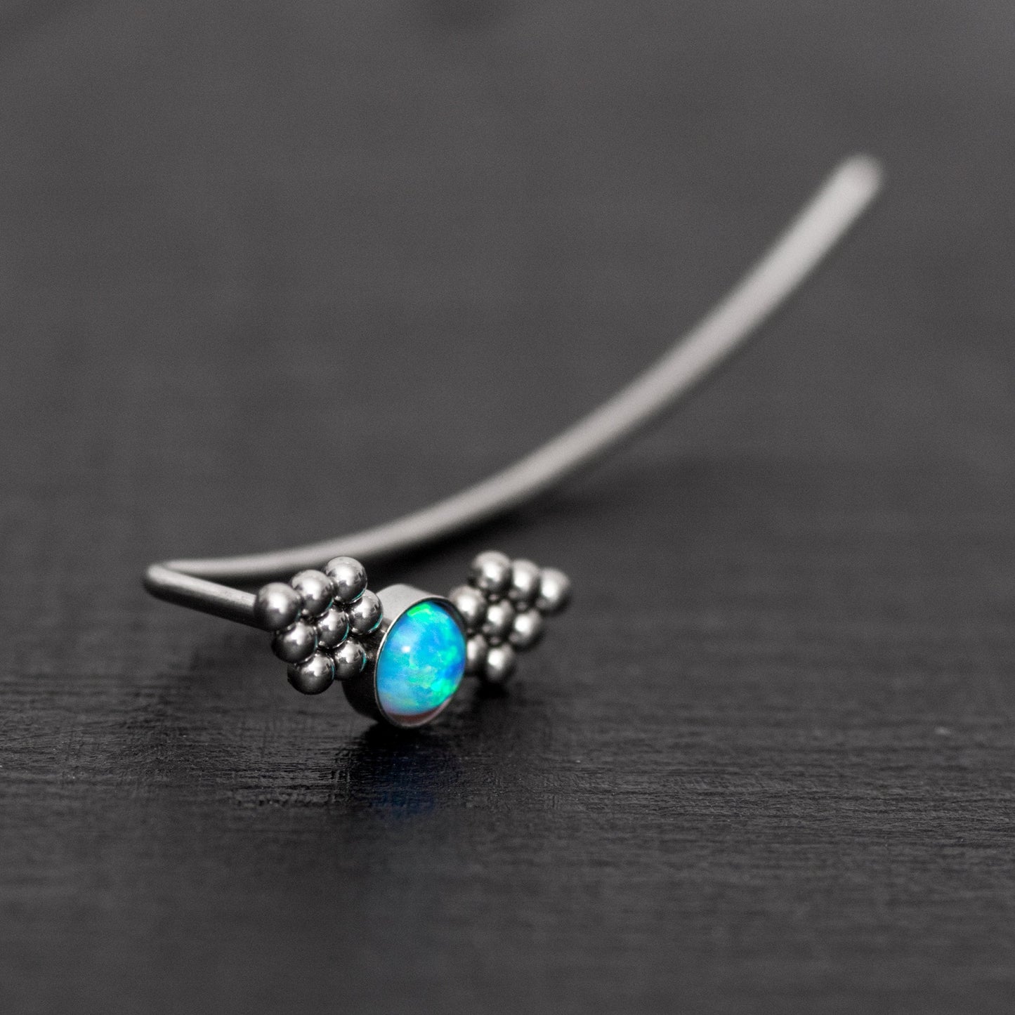 Climbing Earrings Surgical Steel - TitaniumFashion