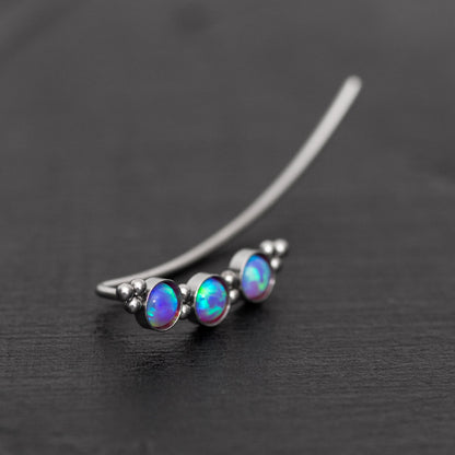 Ear Pin Earrings Surgical Steel - TitaniumFashion