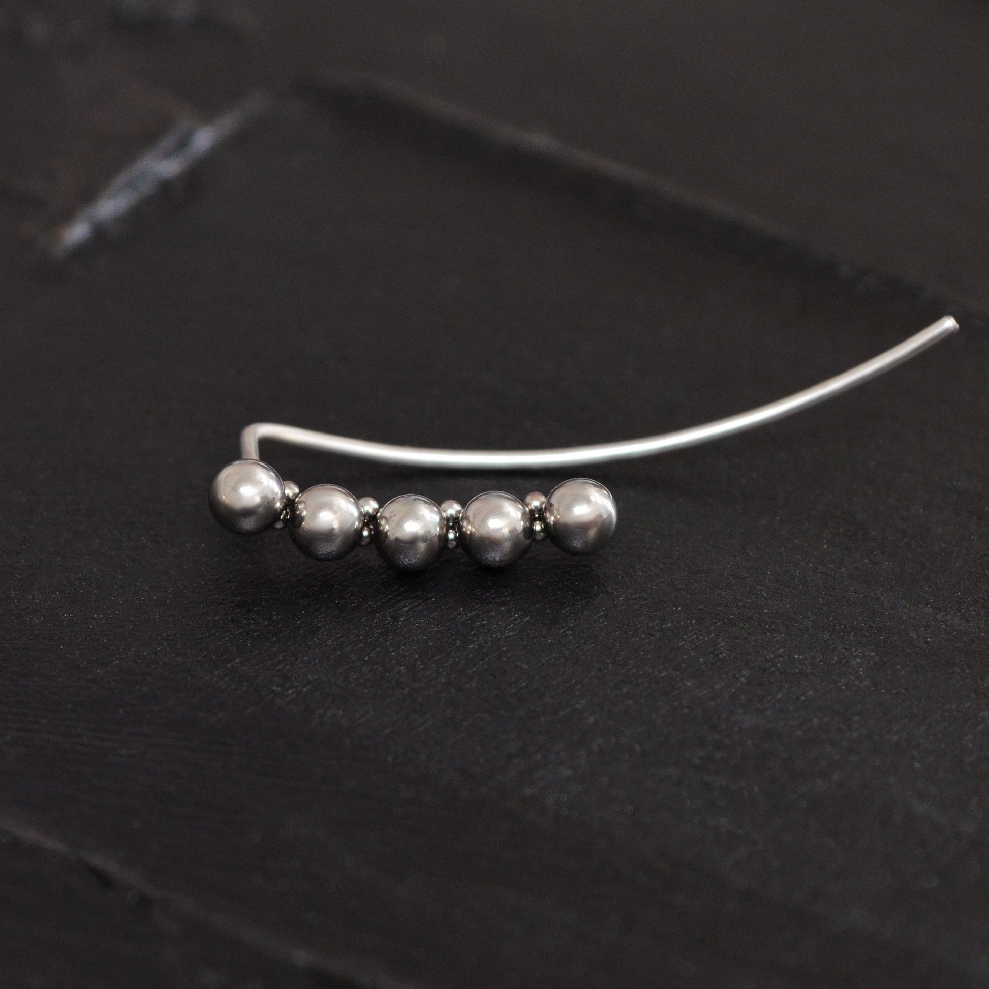 Climber Earrings Surgical Steel - TitaniumFashion