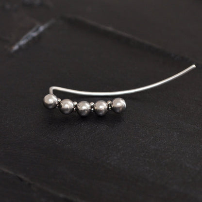 Climber Earrings Surgical Steel - TitaniumFashion