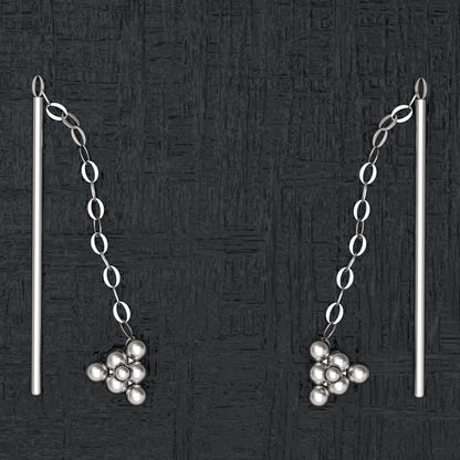 Ear Threader Earrings - TitaniumFashion