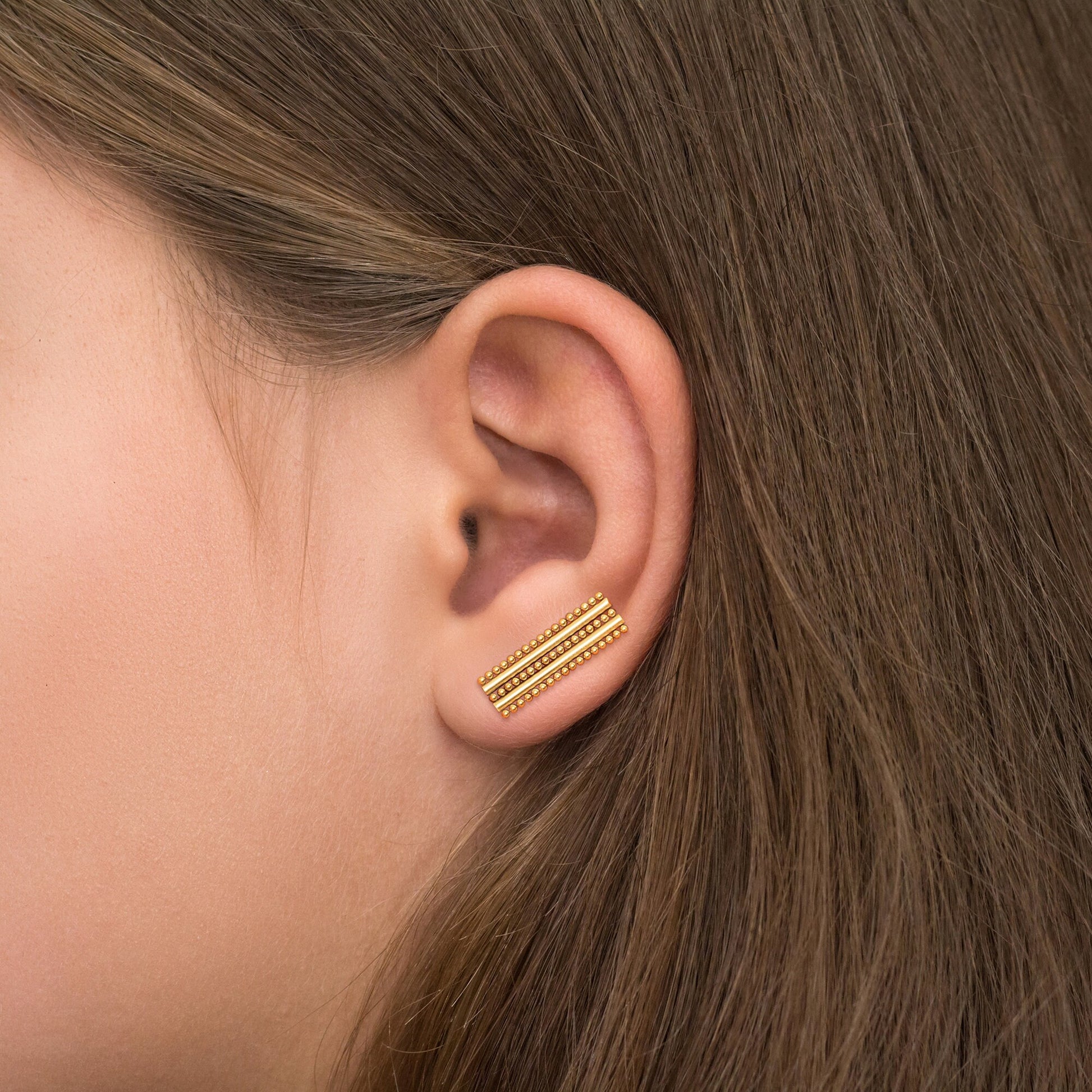 Climbing Earrings Surgical Steel - TitaniumFashion