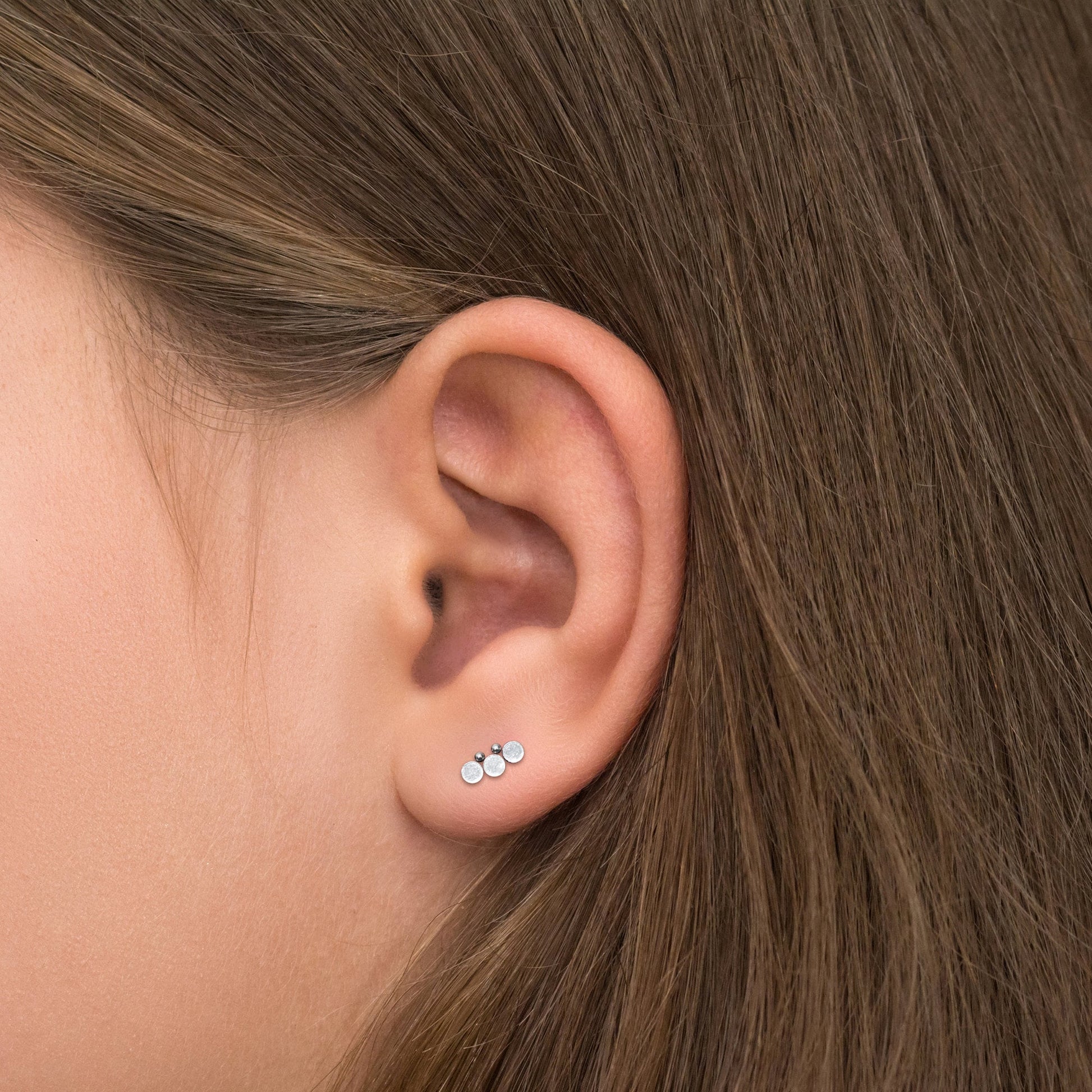 Surgical Steel Ear Crawler - TitaniumFashion