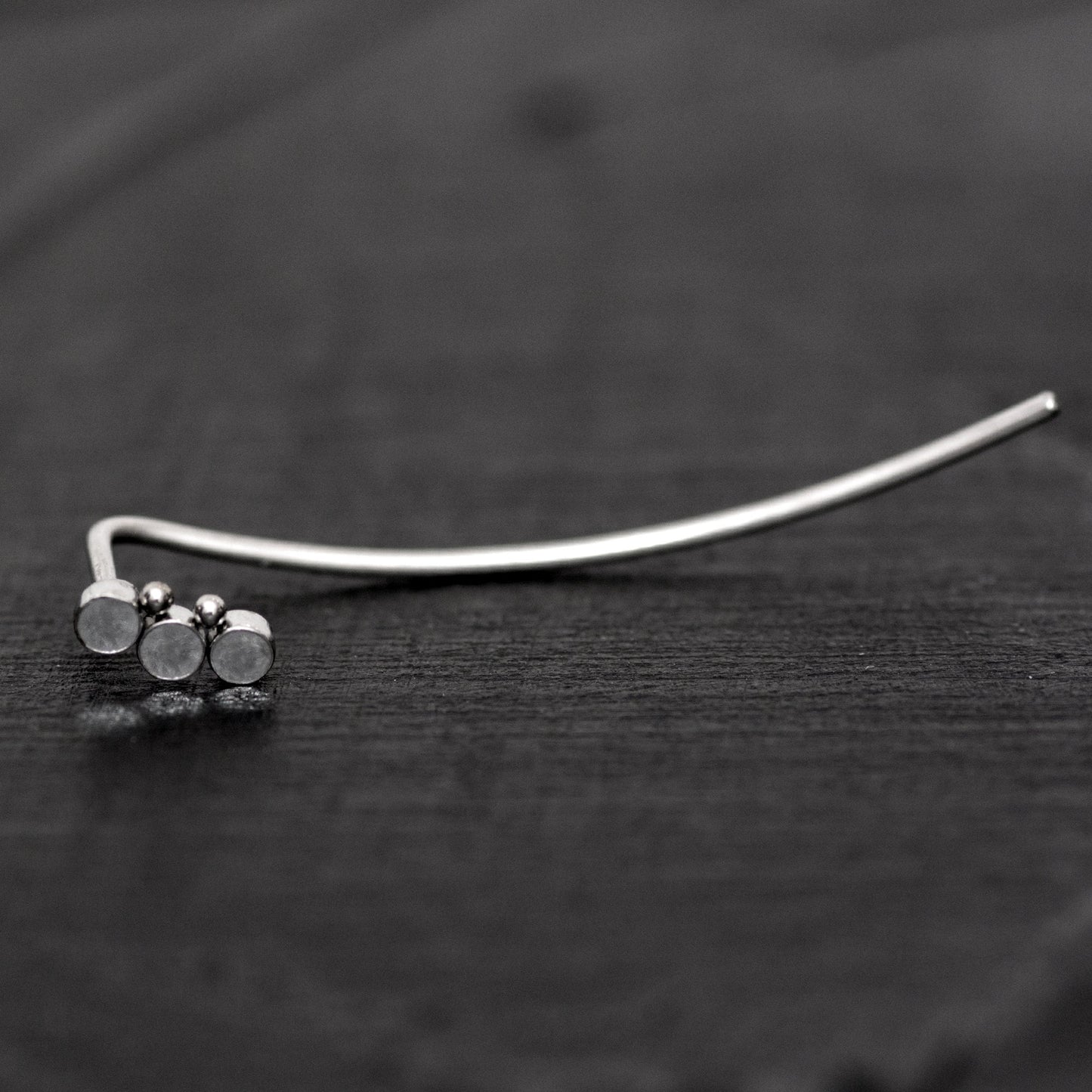 Surgical Steel Ear Crawler - TitaniumFashion