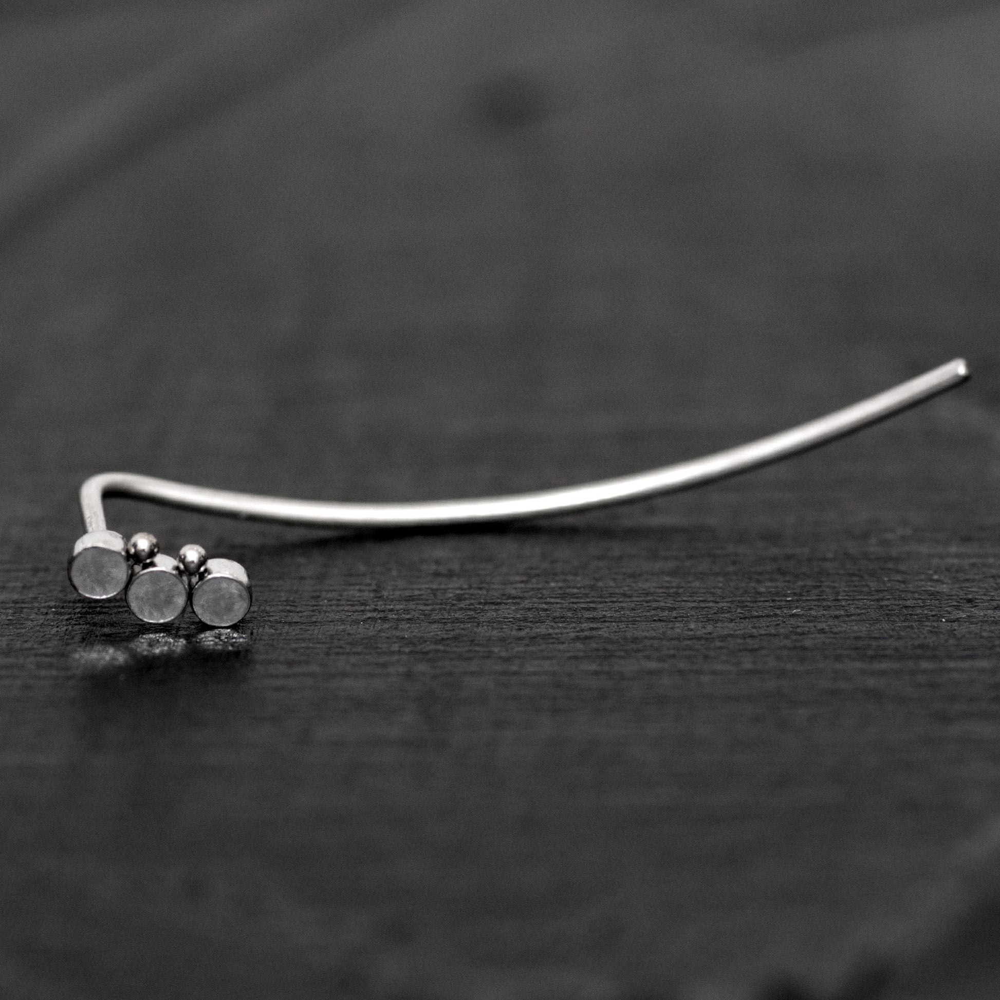 Surgical Steel Ear Crawler - TitaniumFashion