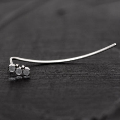 Surgical Steel Ear Crawler - TitaniumFashion