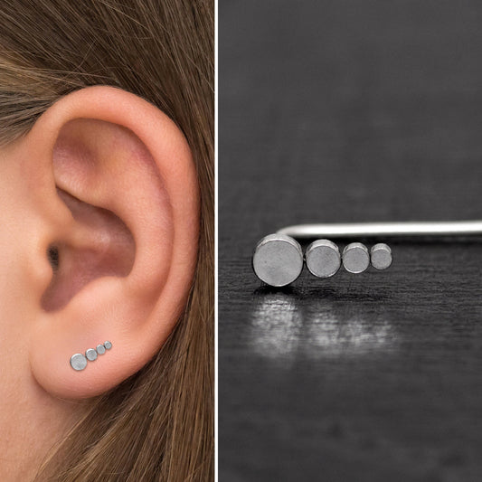 Climber Earrings Surgical Steel - TitaniumFashion