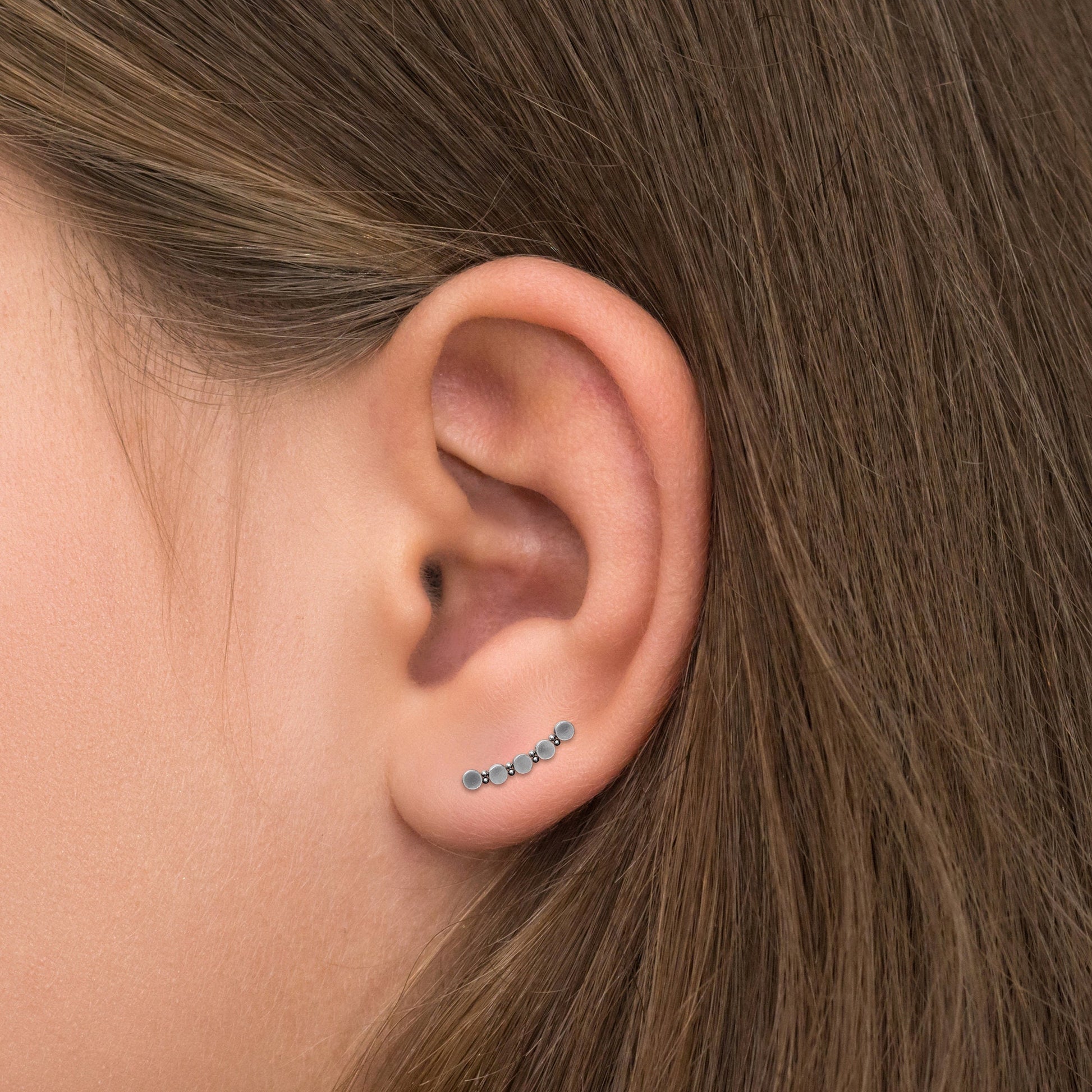 Climbing Ear Cuff Earrings Surgical Steel - TitaniumFashion