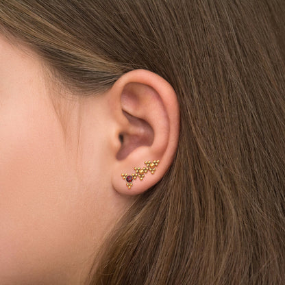 Ear Pin Earrings Surgical Steel - TitaniumFashion