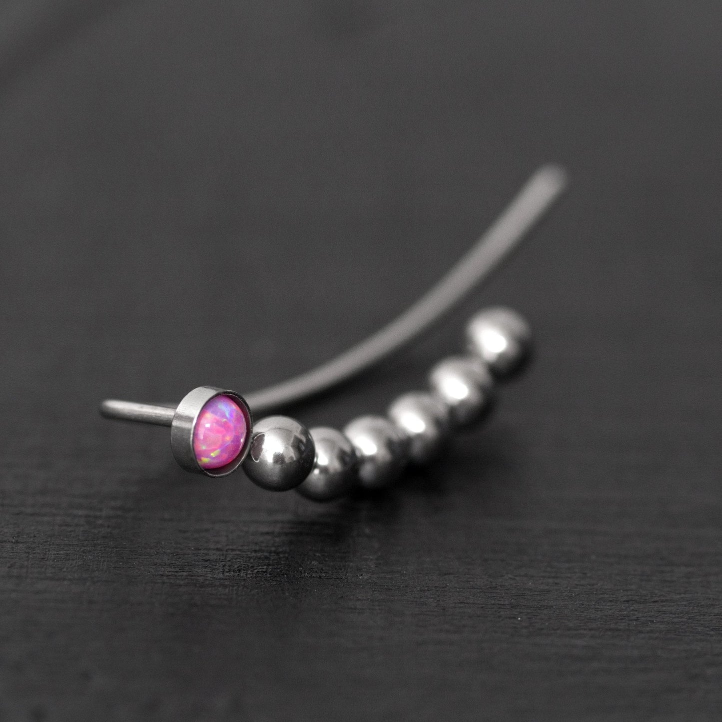 Up The Ear Earrings Surgical Steel - TitaniumFashion