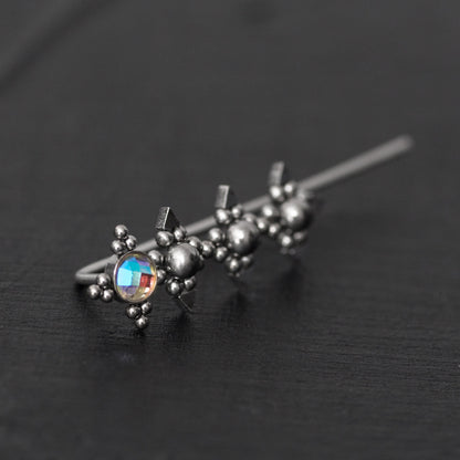 Surgical Steel Ear Crawler Earrings - TitaniumFashion