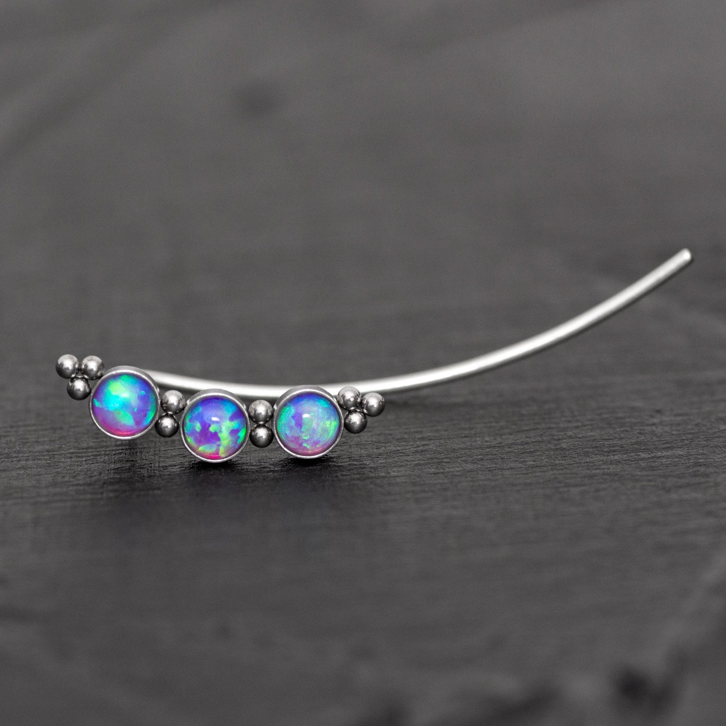 Ear Pin Earrings Surgical Steel - TitaniumFashion