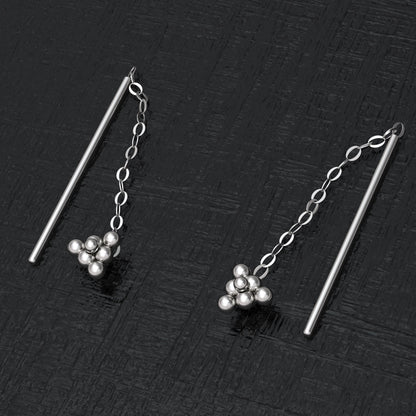 Ear Threader Earrings - TitaniumFashion