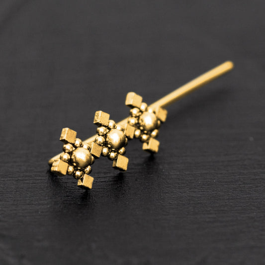Ear Pin Earrings Surgical Steel - TitaniumFashion