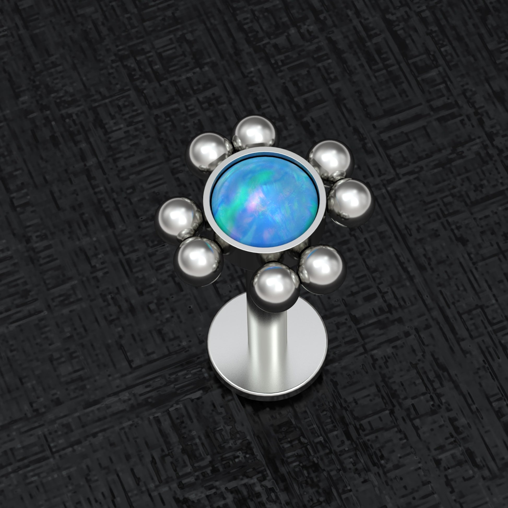 Opal Lip Labret Titanium - TitaniumFashion