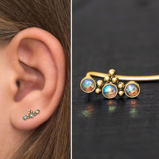 Surgical Steel Ear Crawler Earrings - TitaniumFashion