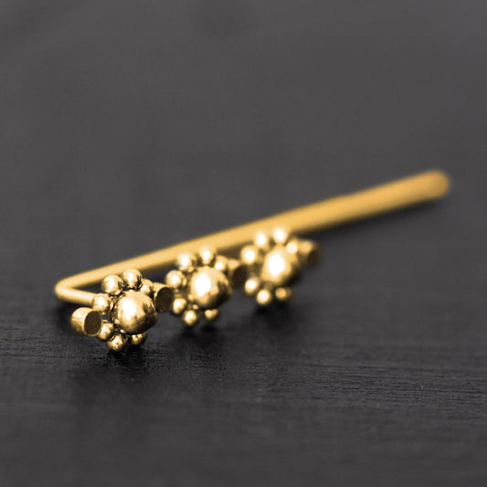 Up The Ear Earrings Surgical Steel - TitaniumFashion