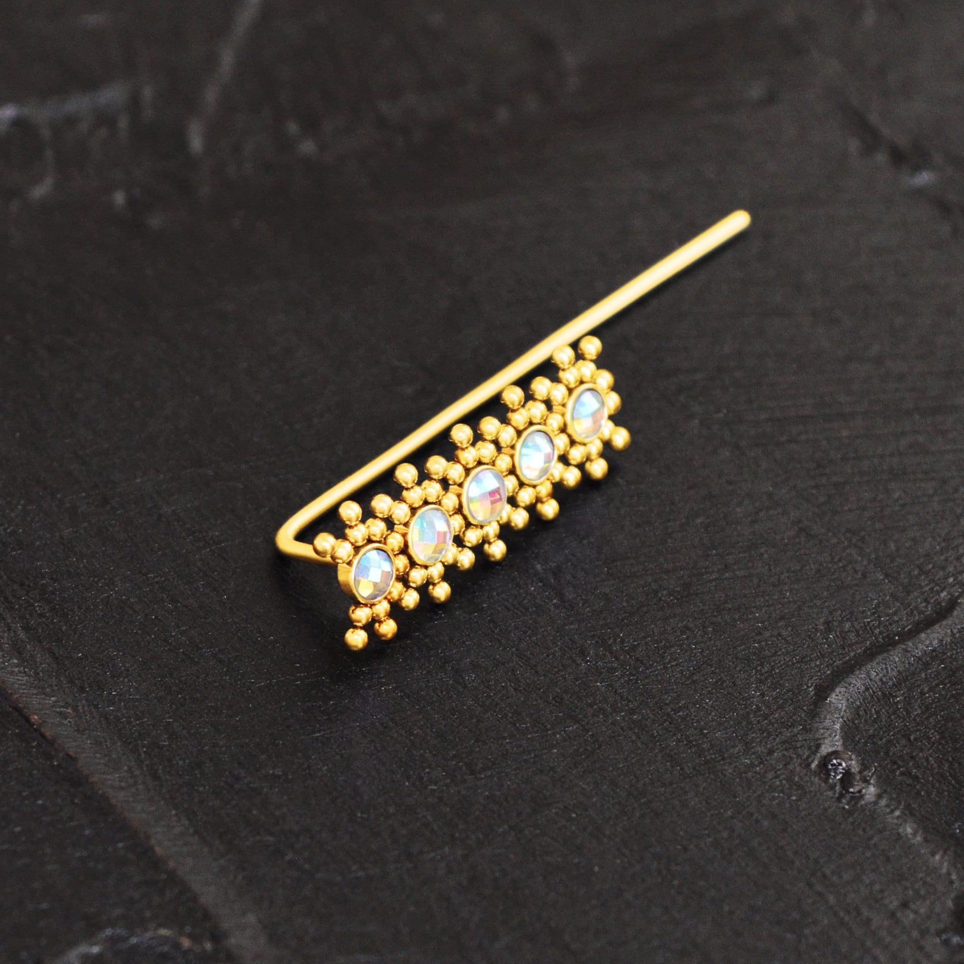 Climber Earrings Surgical Steel - TitaniumFashion