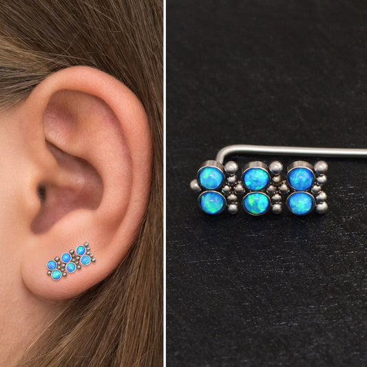 Up The Ear Earrings Surgical Steel - TitaniumFashion