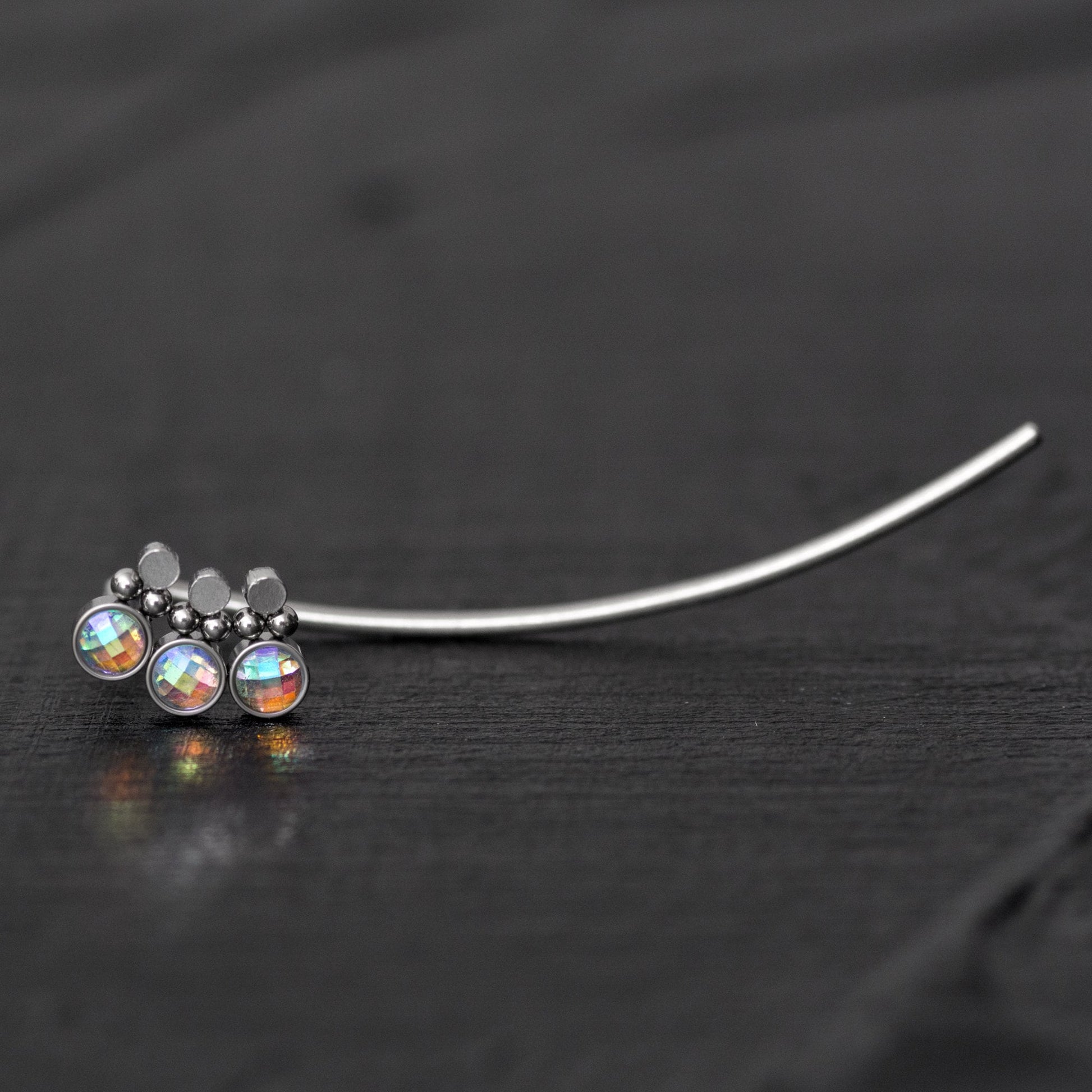 Surgical Steel Ear Crawler Earrings - TitaniumFashion