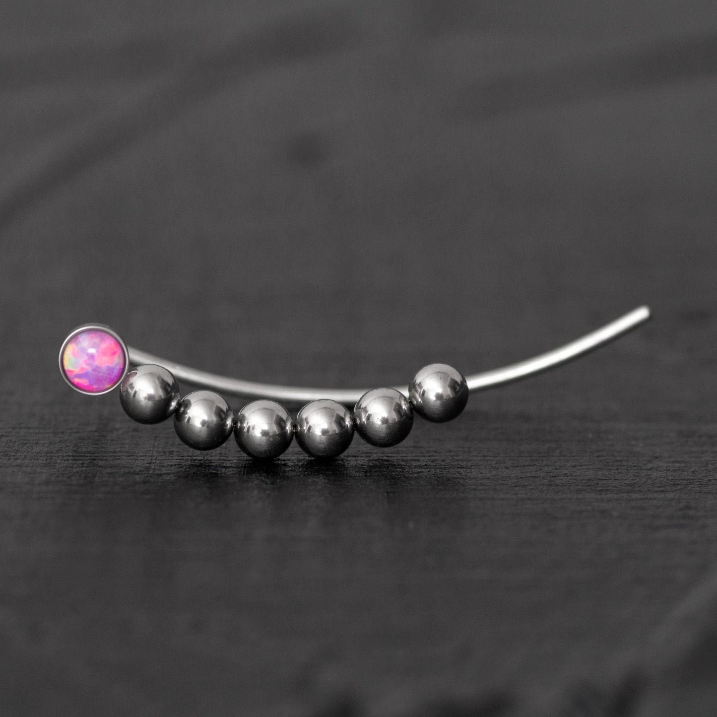 Up The Ear Earrings Surgical Steel - TitaniumFashion