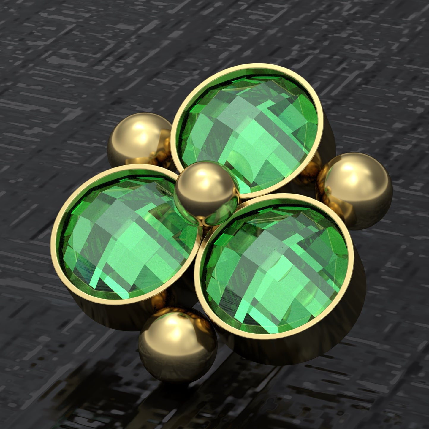 CZ Dermal Jewelry Surgical Steel - TitaniumFashion