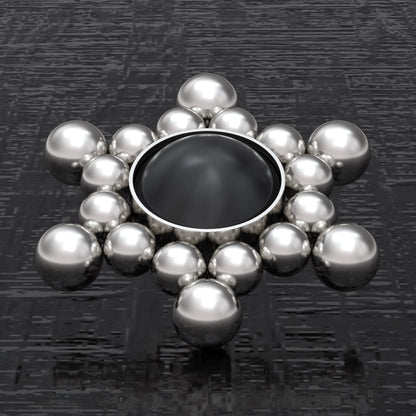 Surgical Steel Dermal Piercing Onyx - TitaniumFashion